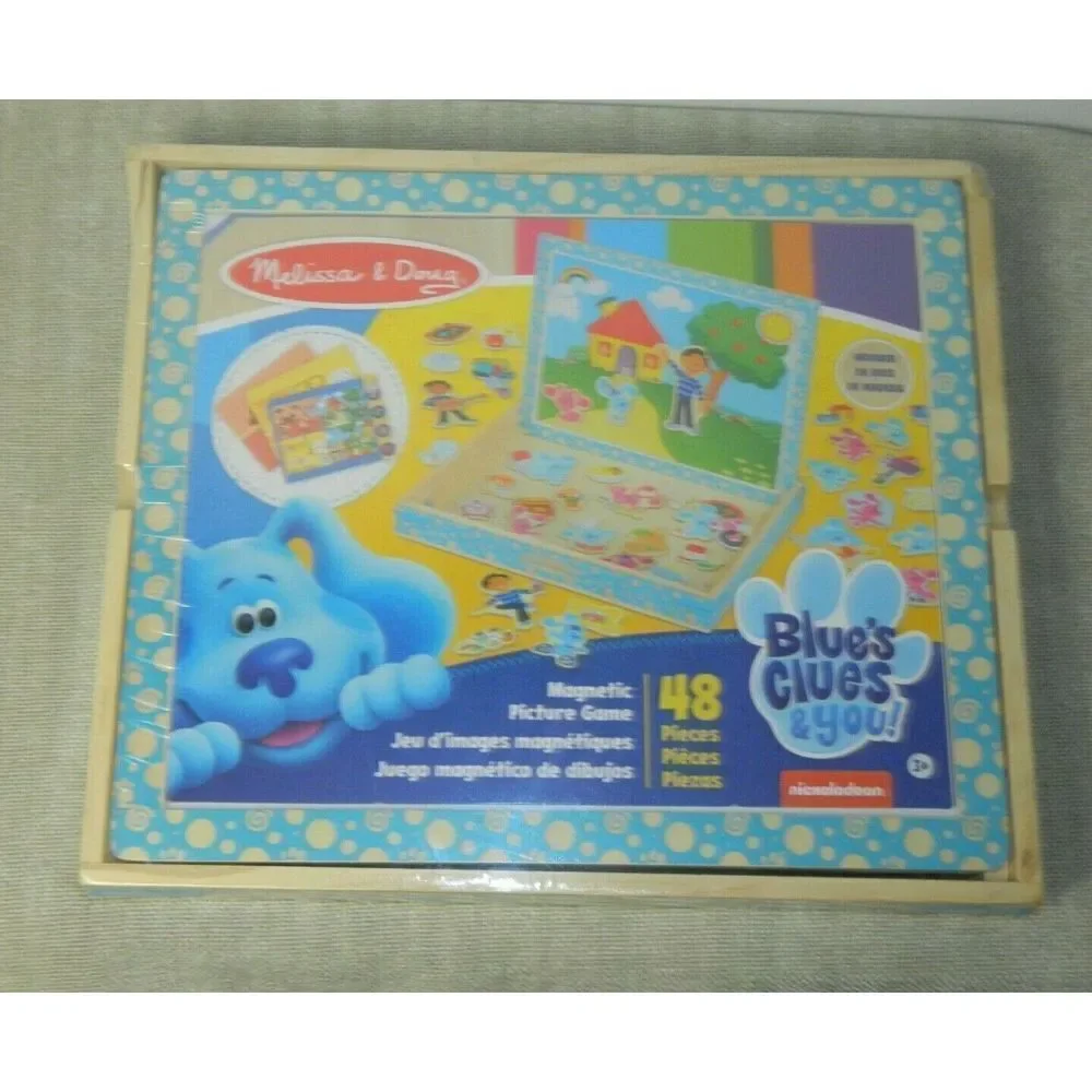 Melissa‎ & Doug Blue's Clues & You! Wooden Magnetic Picture Game (48 Pieces)